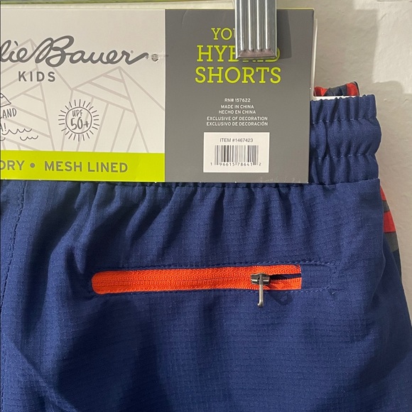 Eddie Bauer Kids Youth 2Pack Hybrid Shorts S-7/8 Multicolor /Z5 - Picture 3 of 10